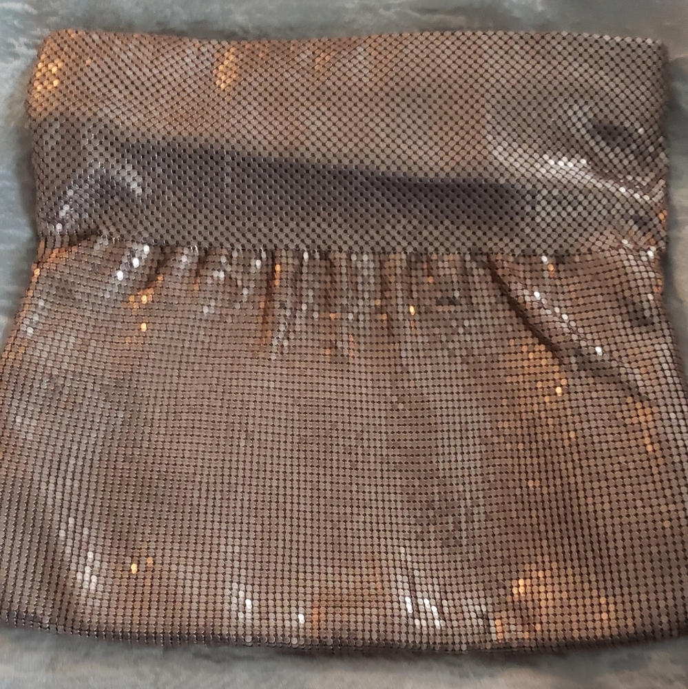 COPY - rose gold Sequin BCBG clutch
